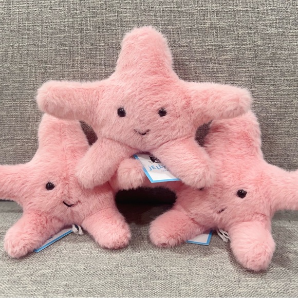 Jellycat Fluffy Starfish Brand New with Tags (BNWT) - Picture 3 of 5